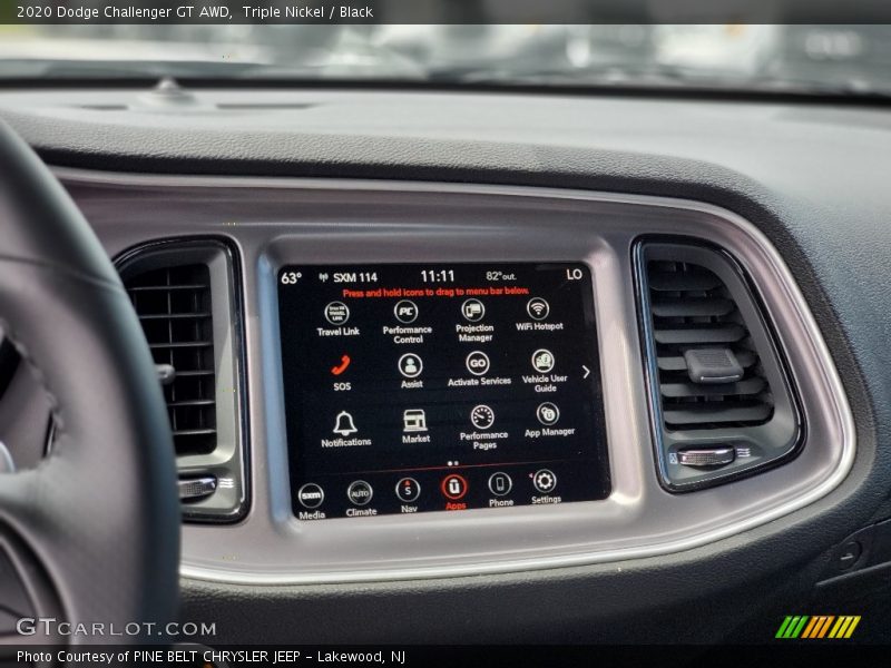 Triple Nickel / Black 2020 Dodge Challenger GT AWD