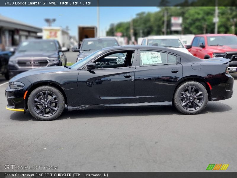Pitch Black / Black 2020 Dodge Charger GT AWD