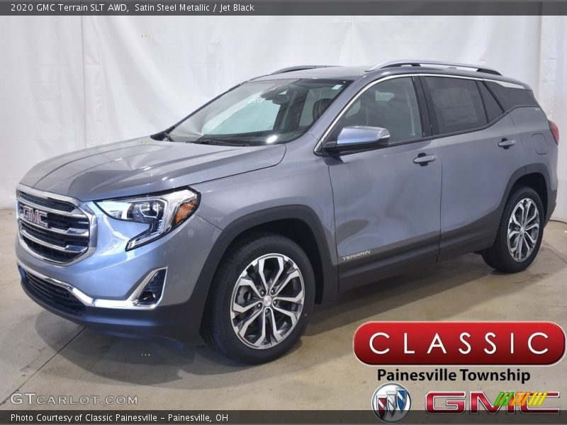 Satin Steel Metallic / Jet Black 2020 GMC Terrain SLT AWD