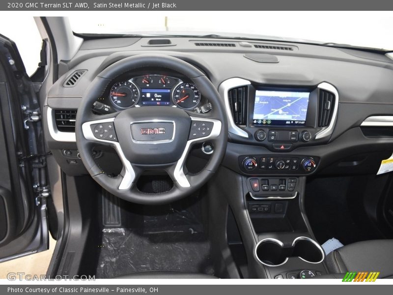 Satin Steel Metallic / Jet Black 2020 GMC Terrain SLT AWD