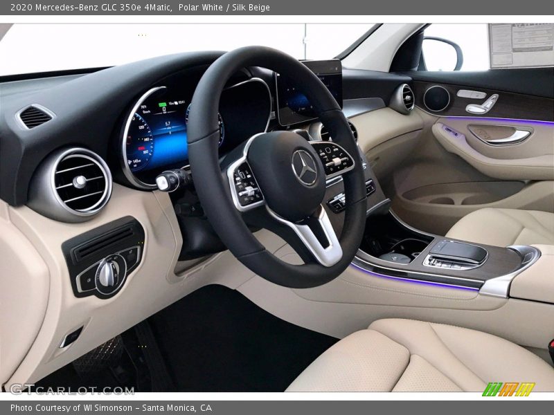 Polar White / Silk Beige 2020 Mercedes-Benz GLC 350e 4Matic