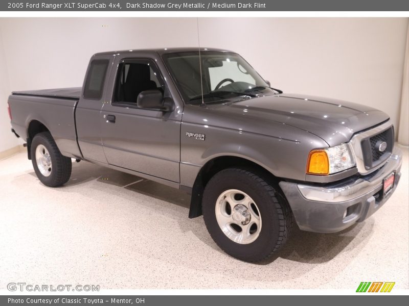 Dark Shadow Grey Metallic / Medium Dark Flint 2005 Ford Ranger XLT SuperCab 4x4