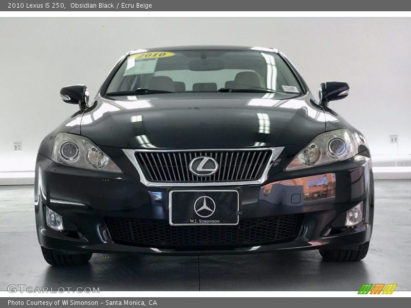Obsidian Black / Ecru Beige 2010 Lexus IS 250