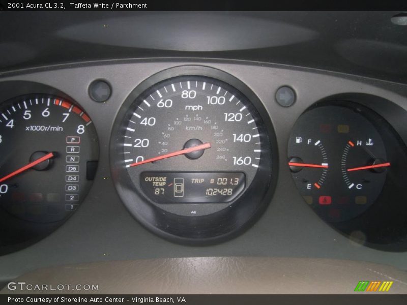 Taffeta White / Parchment 2001 Acura CL 3.2