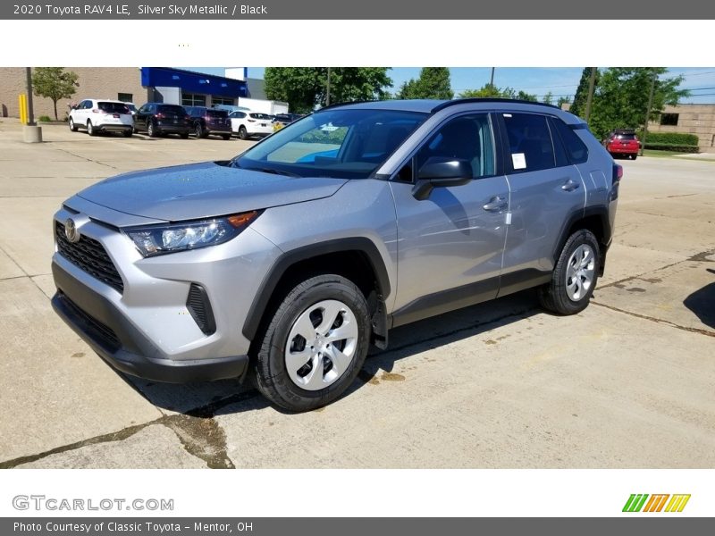 Silver Sky Metallic / Black 2020 Toyota RAV4 LE