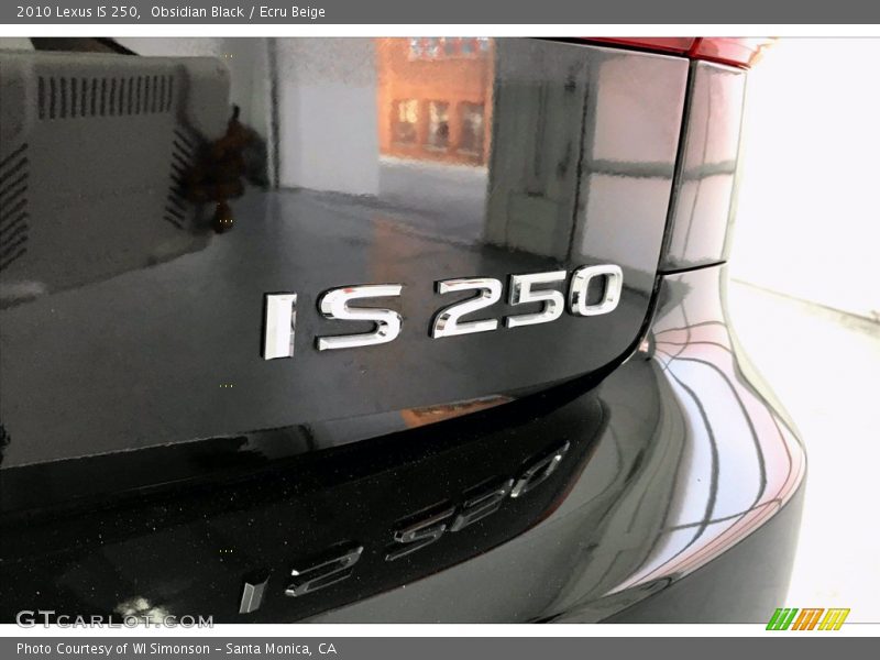 Obsidian Black / Ecru Beige 2010 Lexus IS 250