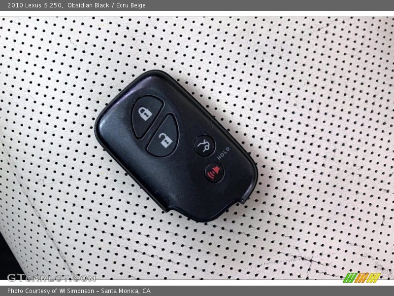 Obsidian Black / Ecru Beige 2010 Lexus IS 250