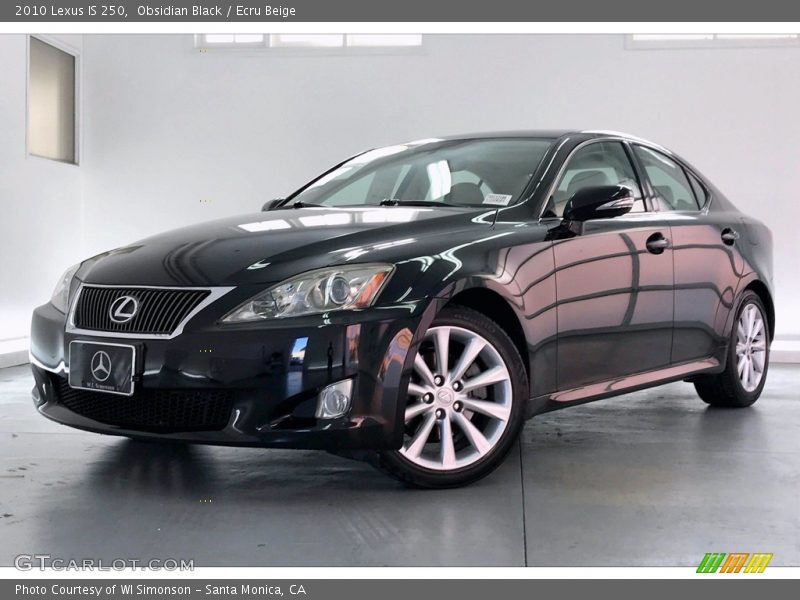 Obsidian Black / Ecru Beige 2010 Lexus IS 250