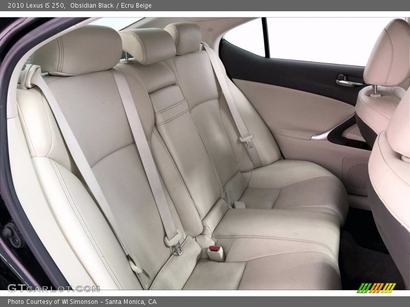 Obsidian Black / Ecru Beige 2010 Lexus IS 250