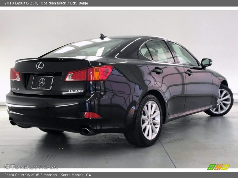 Obsidian Black / Ecru Beige 2010 Lexus IS 250