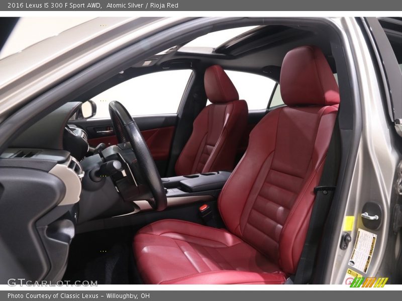 Front Seat of 2016 IS 300 F Sport AWD