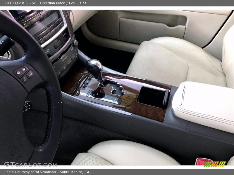 Obsidian Black / Ecru Beige 2010 Lexus IS 250