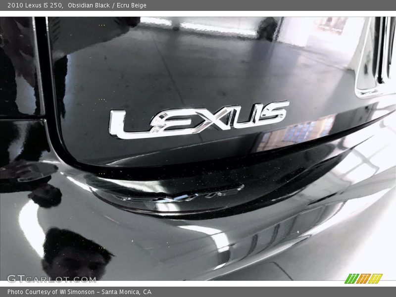 Obsidian Black / Ecru Beige 2010 Lexus IS 250