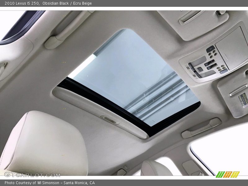 Obsidian Black / Ecru Beige 2010 Lexus IS 250