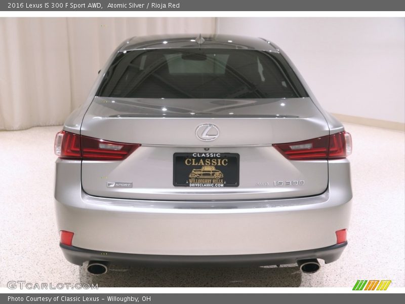 Atomic Silver / Rioja Red 2016 Lexus IS 300 F Sport AWD