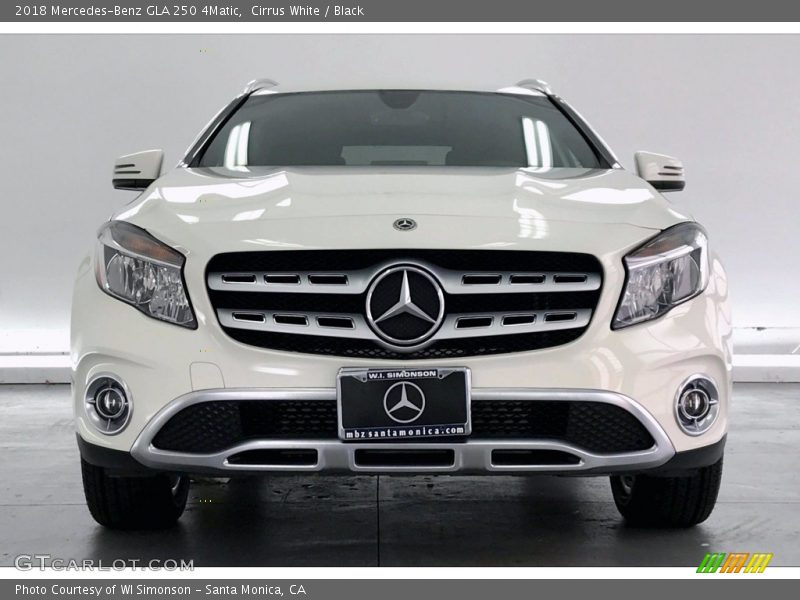 Cirrus White / Black 2018 Mercedes-Benz GLA 250 4Matic