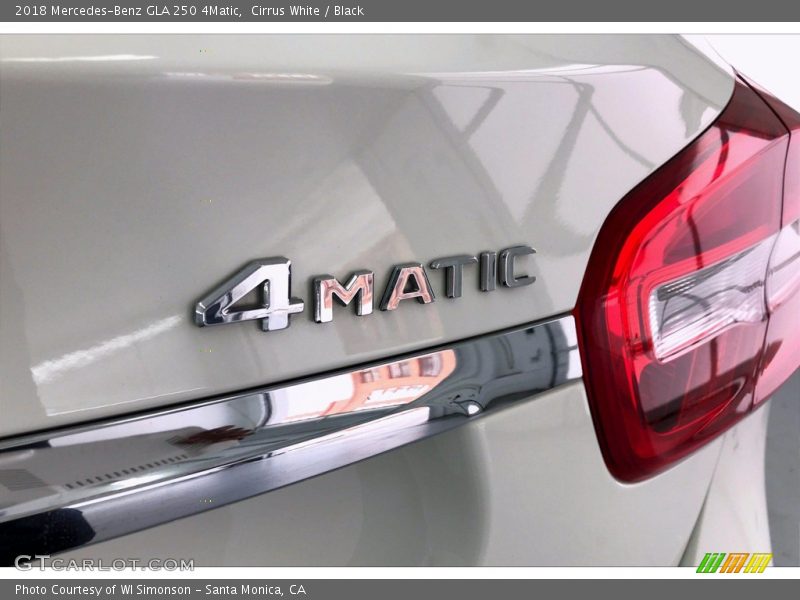 Cirrus White / Black 2018 Mercedes-Benz GLA 250 4Matic