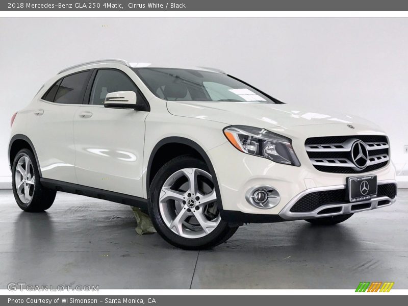 Cirrus White / Black 2018 Mercedes-Benz GLA 250 4Matic