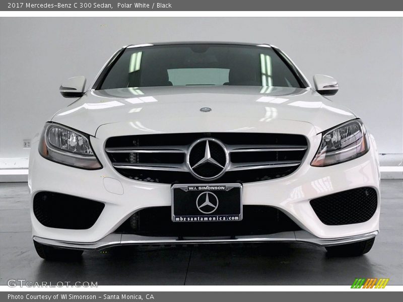 Polar White / Black 2017 Mercedes-Benz C 300 Sedan
