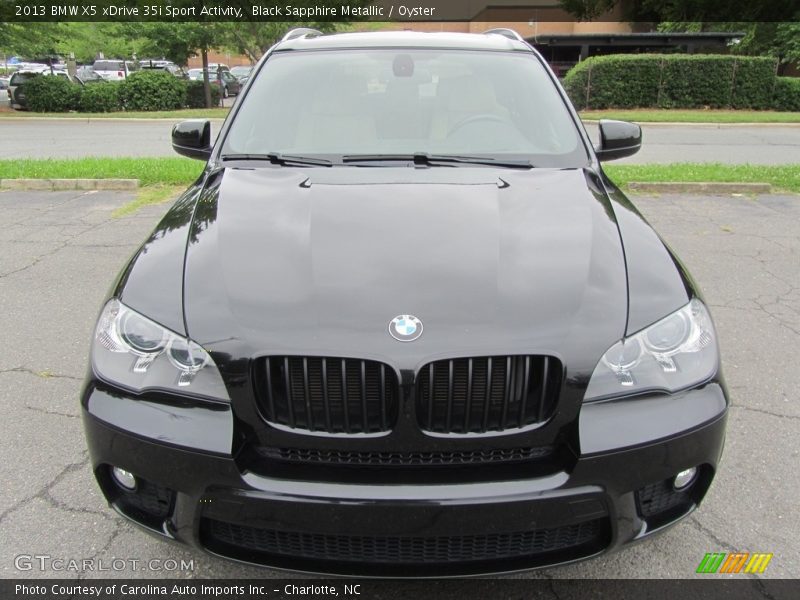 Black Sapphire Metallic / Oyster 2013 BMW X5 xDrive 35i Sport Activity