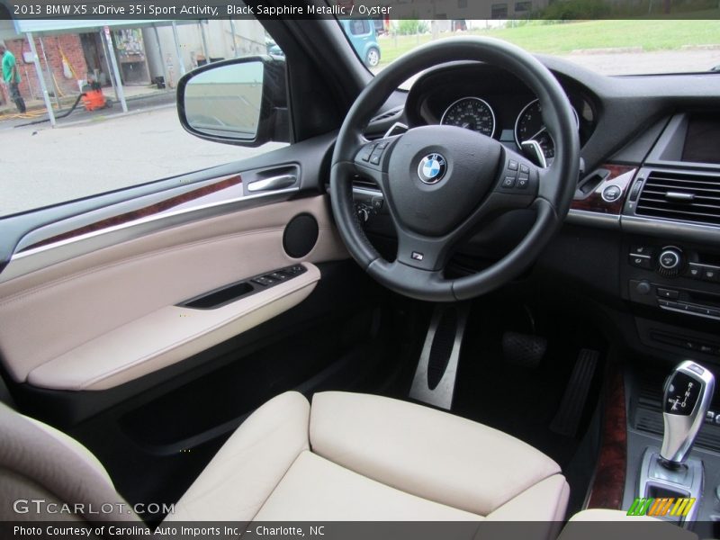 Black Sapphire Metallic / Oyster 2013 BMW X5 xDrive 35i Sport Activity