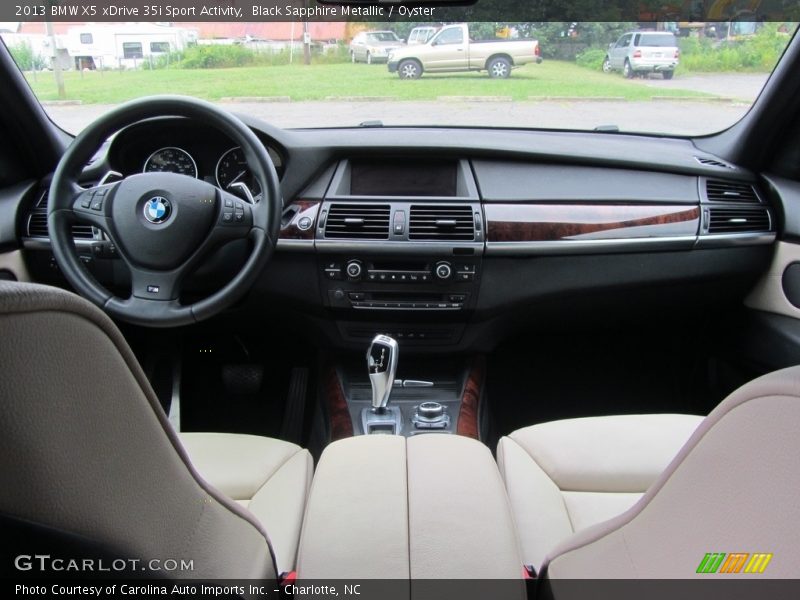 Black Sapphire Metallic / Oyster 2013 BMW X5 xDrive 35i Sport Activity