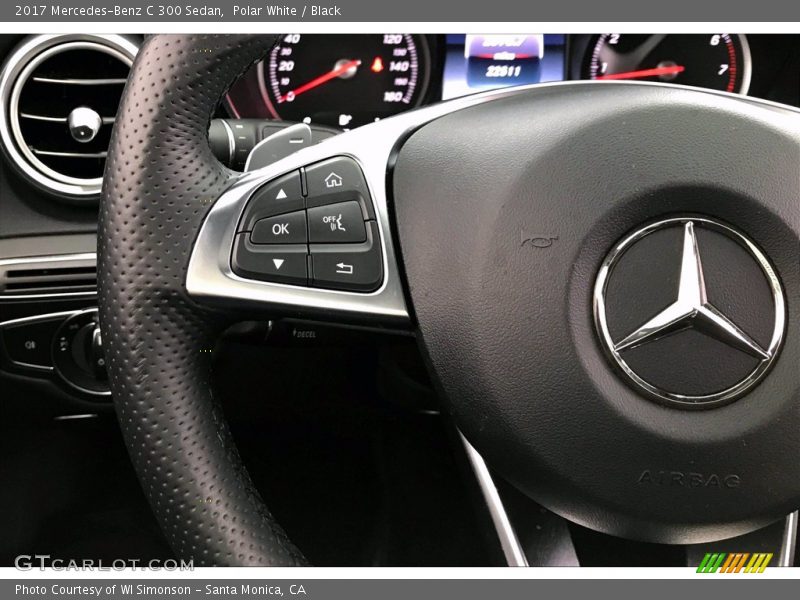 Polar White / Black 2017 Mercedes-Benz C 300 Sedan