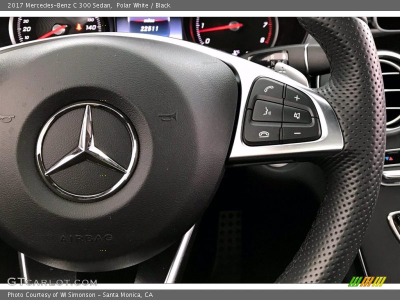 Polar White / Black 2017 Mercedes-Benz C 300 Sedan