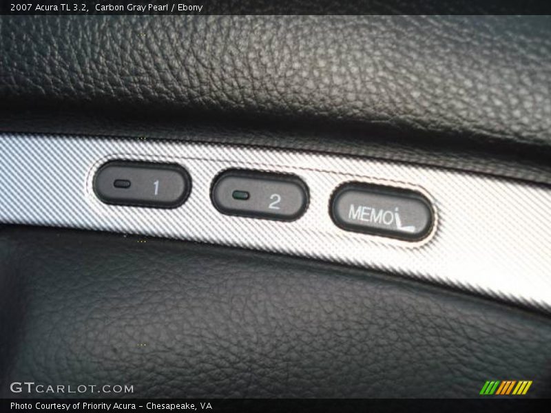 Carbon Gray Pearl / Ebony 2007 Acura TL 3.2