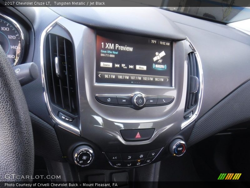 Tungsten Metallic / Jet Black 2017 Chevrolet Cruze LT