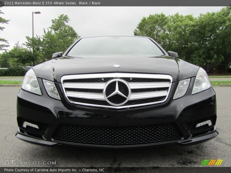 Black / Black 2011 Mercedes-Benz E 350 4Matic Sedan