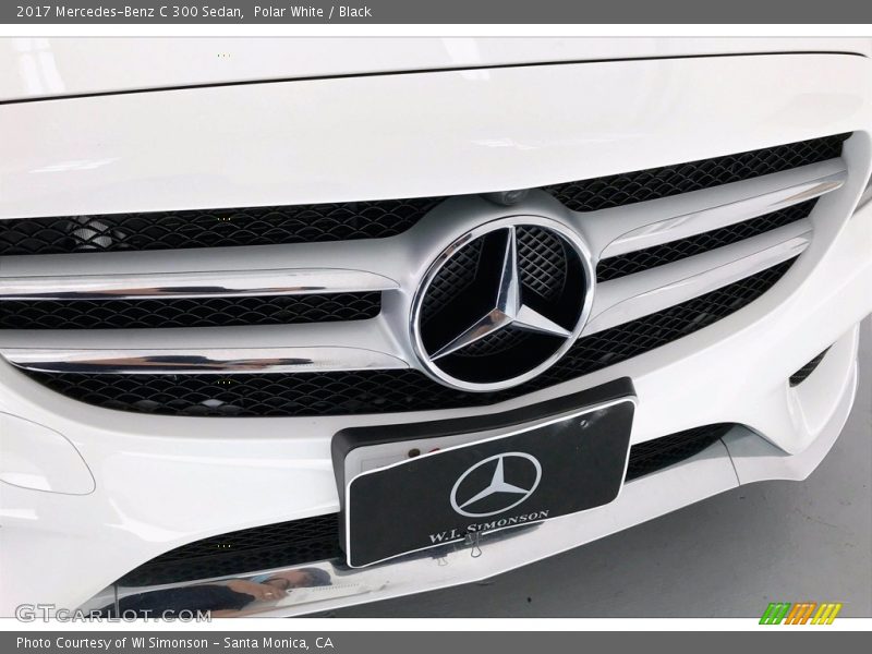 Polar White / Black 2017 Mercedes-Benz C 300 Sedan