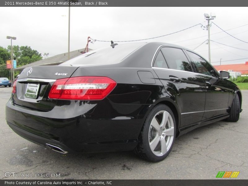 Black / Black 2011 Mercedes-Benz E 350 4Matic Sedan