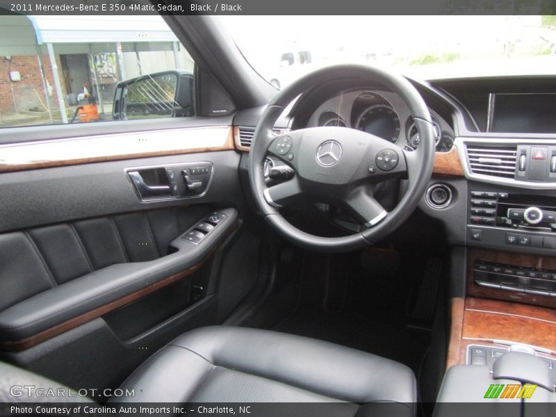 Black / Black 2011 Mercedes-Benz E 350 4Matic Sedan
