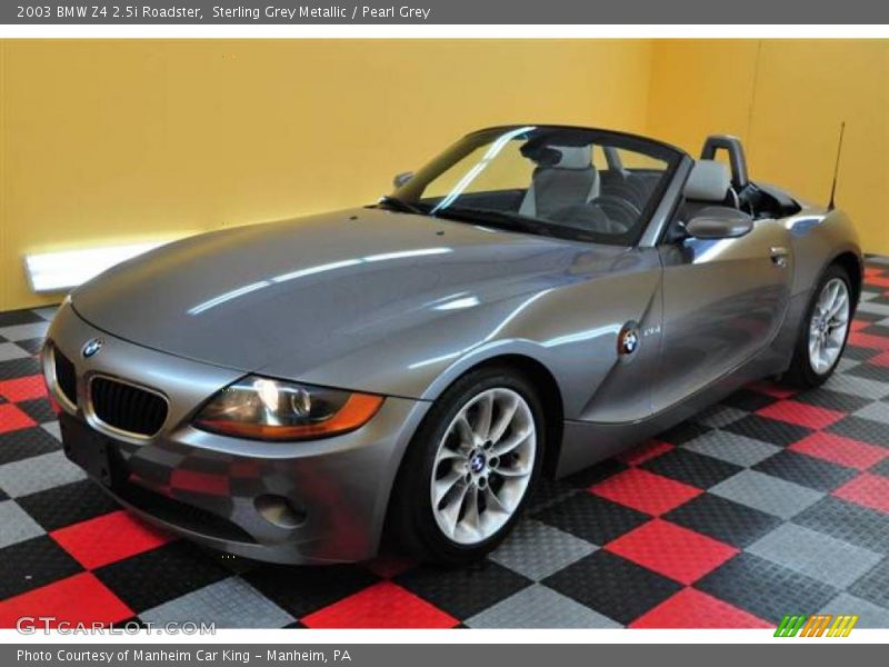 Sterling Grey Metallic / Pearl Grey 2003 BMW Z4 2.5i Roadster