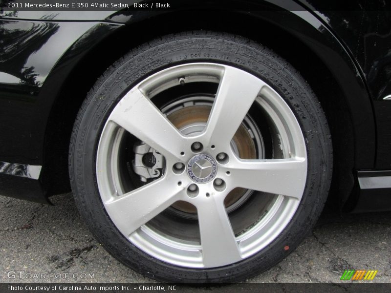 Black / Black 2011 Mercedes-Benz E 350 4Matic Sedan