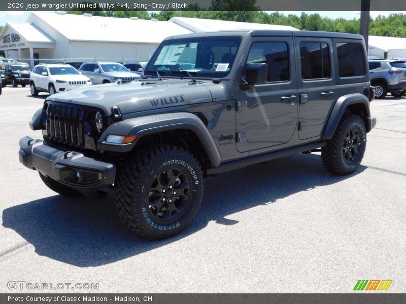 Sting-Gray / Black 2020 Jeep Wrangler Unlimited Willys 4x4