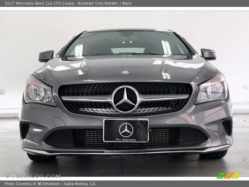 Mountain Grey Metallic / Black 2017 Mercedes-Benz CLA 250 Coupe