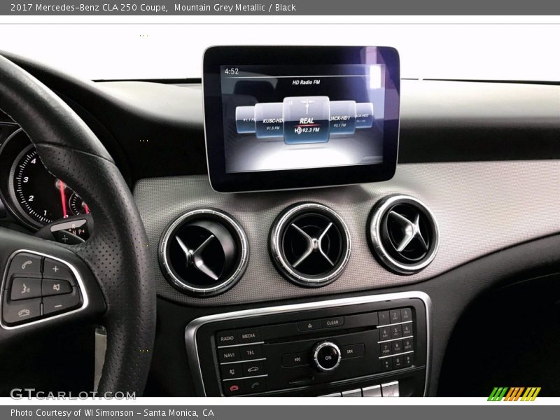 Mountain Grey Metallic / Black 2017 Mercedes-Benz CLA 250 Coupe