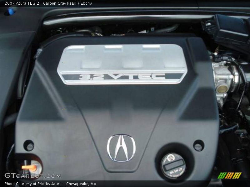 Carbon Gray Pearl / Ebony 2007 Acura TL 3.2