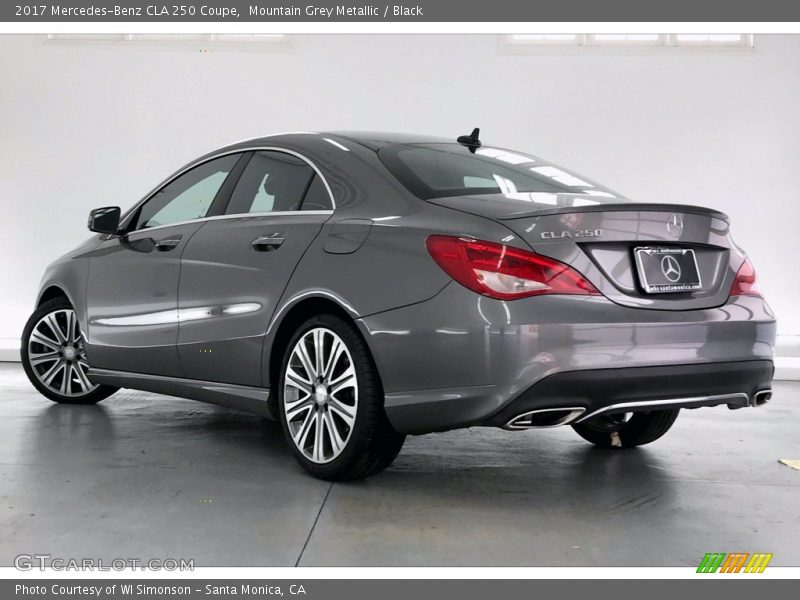 Mountain Grey Metallic / Black 2017 Mercedes-Benz CLA 250 Coupe