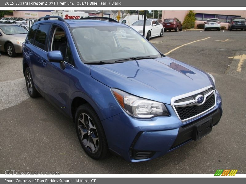 Quartz Blue Pearl / Black 2015 Subaru Forester 2.0XT Premium
