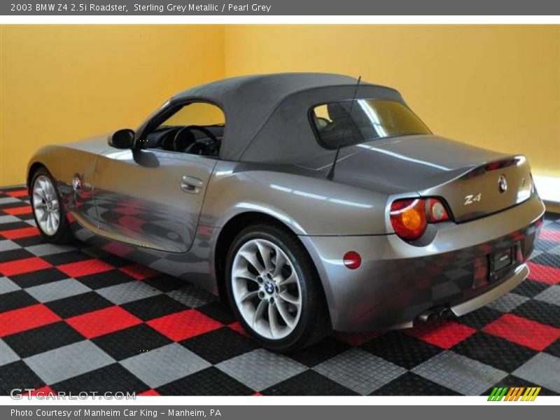 Sterling Grey Metallic / Pearl Grey 2003 BMW Z4 2.5i Roadster