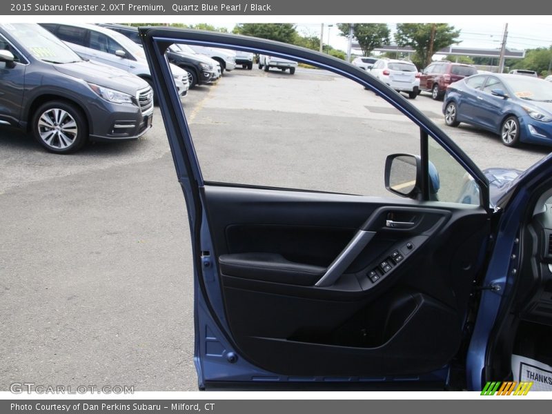 Quartz Blue Pearl / Black 2015 Subaru Forester 2.0XT Premium