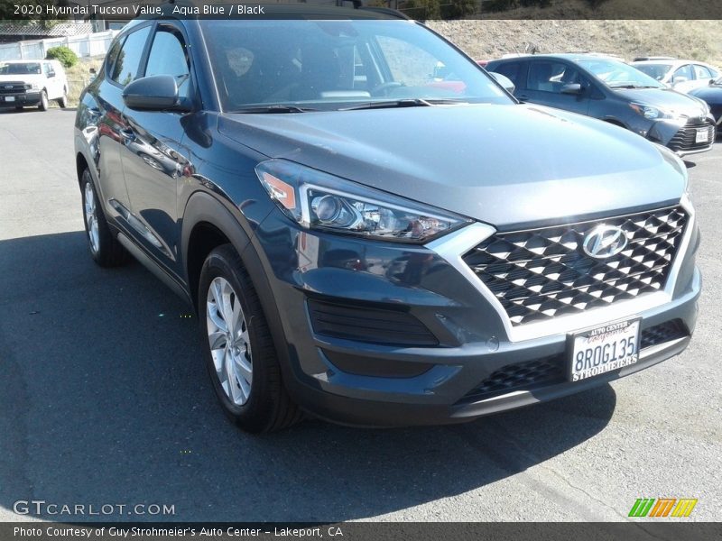 Aqua Blue / Black 2020 Hyundai Tucson Value