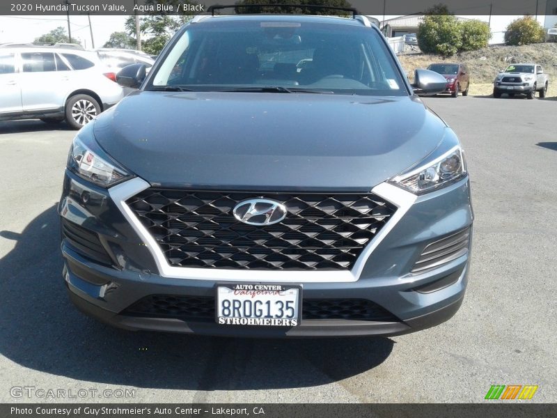 Aqua Blue / Black 2020 Hyundai Tucson Value