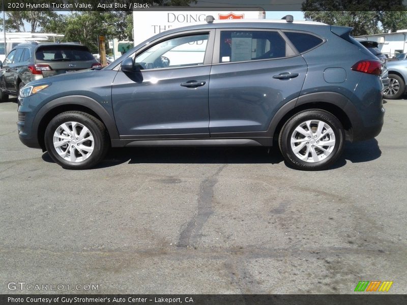 Aqua Blue / Black 2020 Hyundai Tucson Value