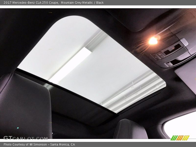 Mountain Grey Metallic / Black 2017 Mercedes-Benz CLA 250 Coupe