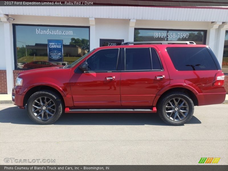 Ruby Red / Dune 2017 Ford Expedition Limited 4x4