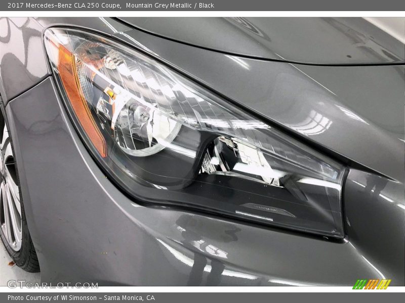 Mountain Grey Metallic / Black 2017 Mercedes-Benz CLA 250 Coupe
